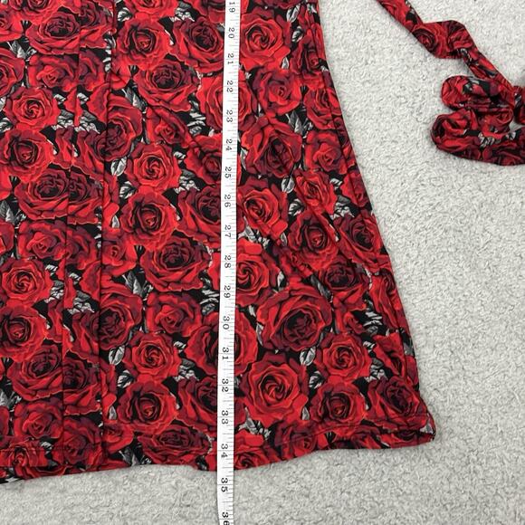 Rene Rofe Womens Robe Tie Waist sz Large Roses Bloomcore Super Soft Lightweight - Picture 10 of 13